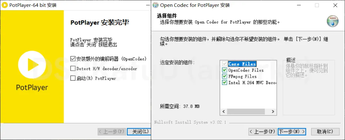 PotPlayer installation diagram